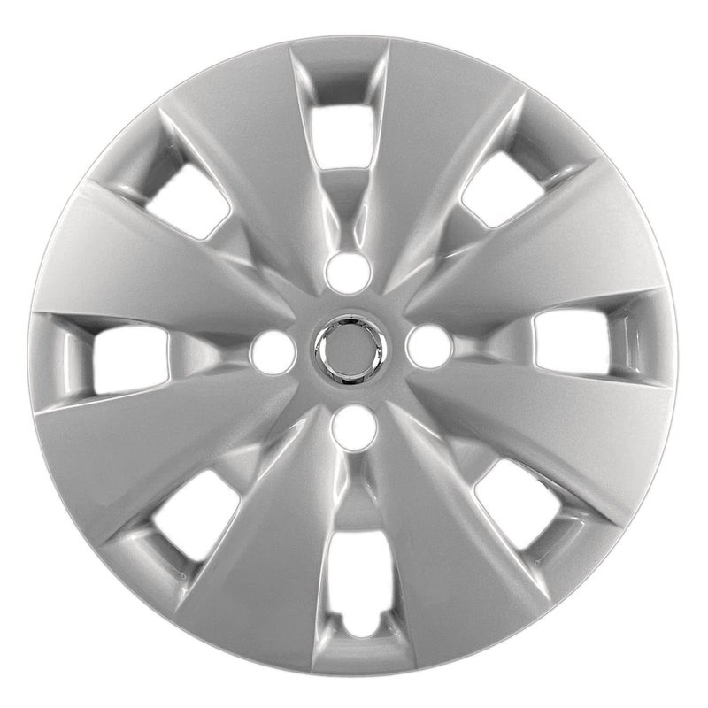 Hubcaps.com - Premium Quality 15" Silver Hubcaps / Wheel Covers fits Toyota Yaris, Heavy Duty Construction (Set of 4) - Image 2